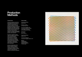 Artwork Catalogue Production Methods. Catalogue page for