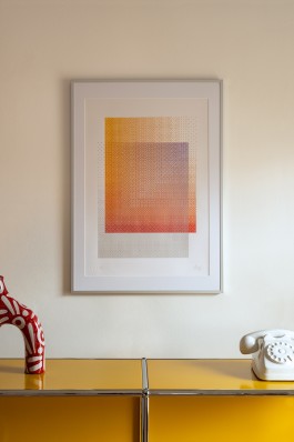 Colour framed. Framed print of